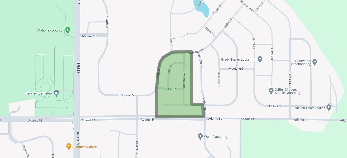 Overview of Prairie Village Townhomes